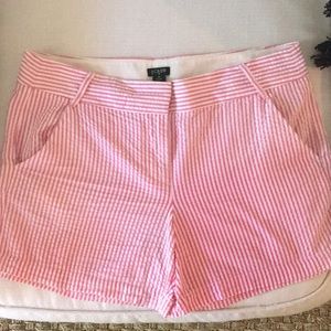 Jcrew seersucker shorts